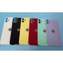 Vitre Arriere Remplacement +Colle pour iPhone 11 - ROUGE