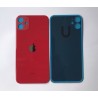 Vitre Arriere Remplacement +Colle pour iPhone 11 - ROUGE