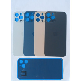 Vitre Arriere Remplacement +Colle pour iPhone 12 PRO MAX BLEUE