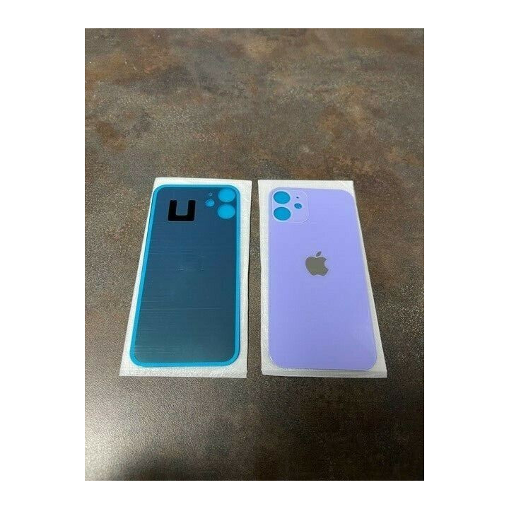 Vitre Arriere Remplacement +Colle pour iPhone 12 Mini VIOLET