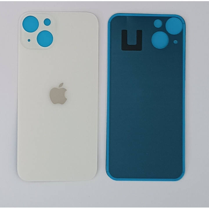 Vitre Arriere Remplacement +Colle pour iPhone 13 BLANC
