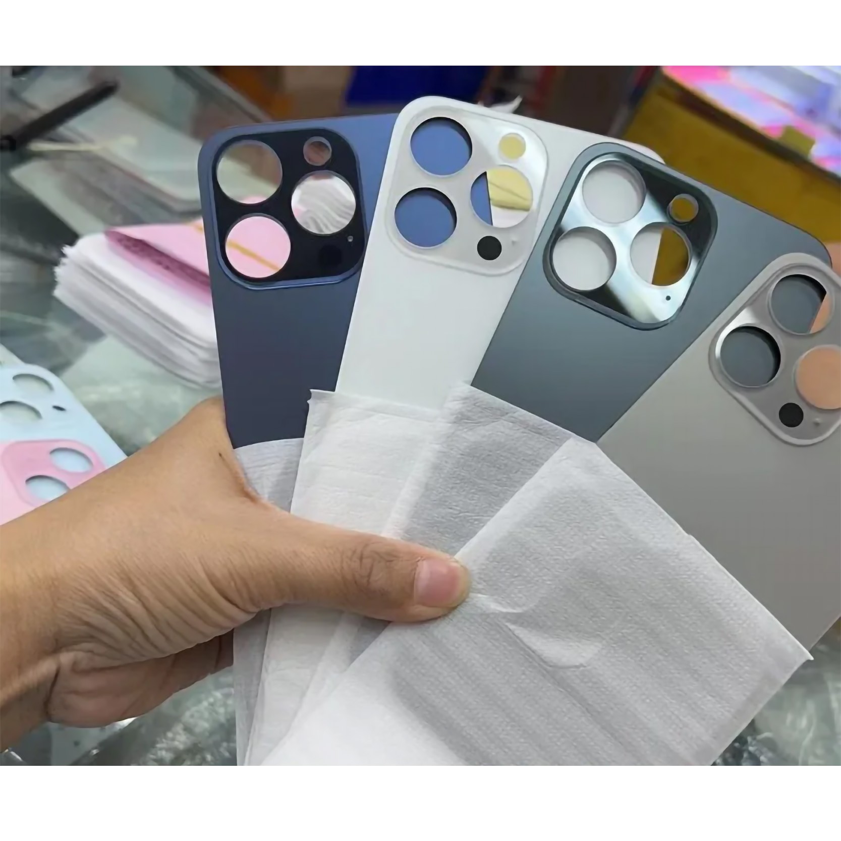 Kit Réparation IPhone 15 Pro Verre Arrière IPhone 15 Pro Bleu