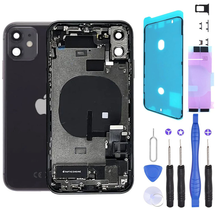 Chassis complet remplacement pour iPhone 11 NOIR + NFC / Kit