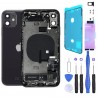 Complete replacement chassis for iPhone 11 BLACK + GLUE