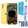 Chassis complet remplacement pour iPhone 11 JAUNE + NFC + Joint étanche + Kit