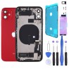Complete replacement chassis for iPhone 11 RED + GLUE