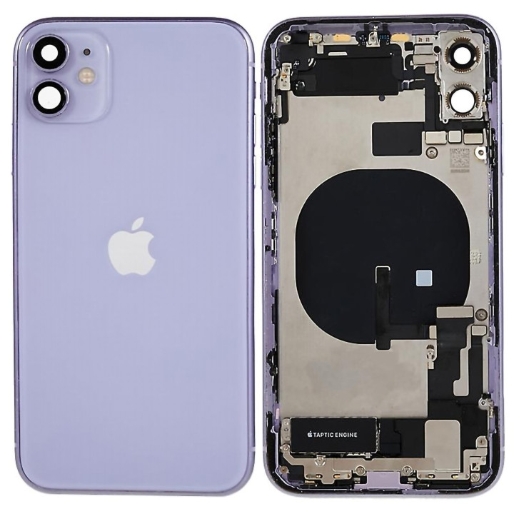 Complete replacement chassis for iPhone 11 PURPLE + GLUE