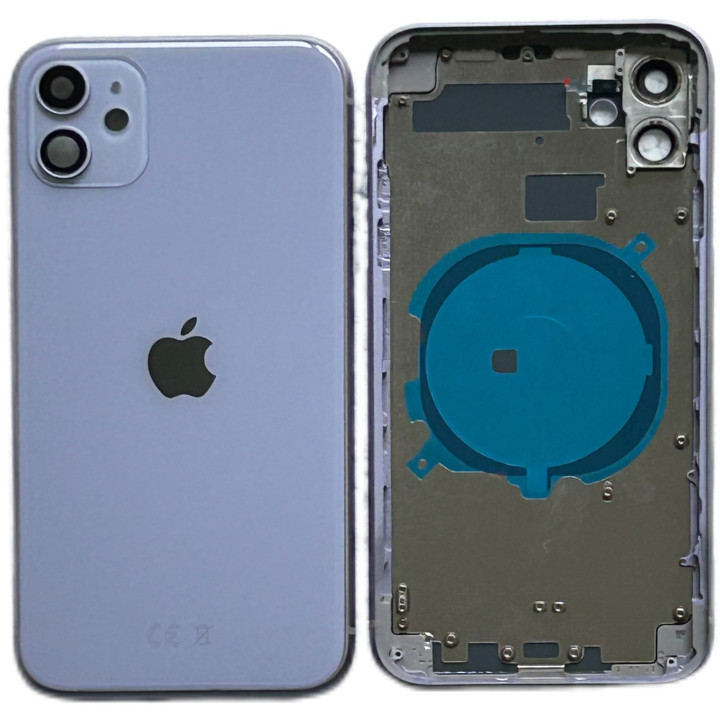 Replacement chassis for iPhone 11 PURPLE - Bare shell chassis + GLUE