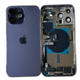 Chassis Arriere Complete Premonte pour iPhone 14  PRO MAX VIOLET + COLLE