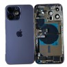 Complete Premounted replacement rear chassis for iPhone 14 PRO MAX PURPLE + GLUE