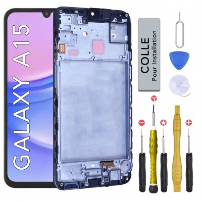 COMPLETE SCREEN with CHASSIS for SAMSUNG GALAXY A13 4G SM-A135 TOOLS + GLUE