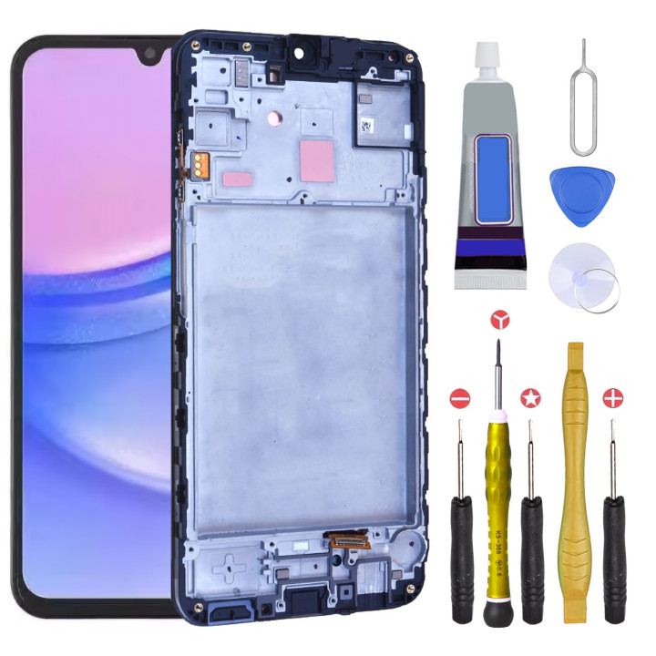COMPLETE SCREEN with CHASSIS for SAMSUNG GALAXY A13 4G SM-A135 TOOLS + GLUE
