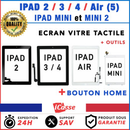 VITRE ECRAN TACTILE POUR IPAD 2 / 3 / 4 / IPAD AIR / IPAD MINI / MINI 2 + OUTILS