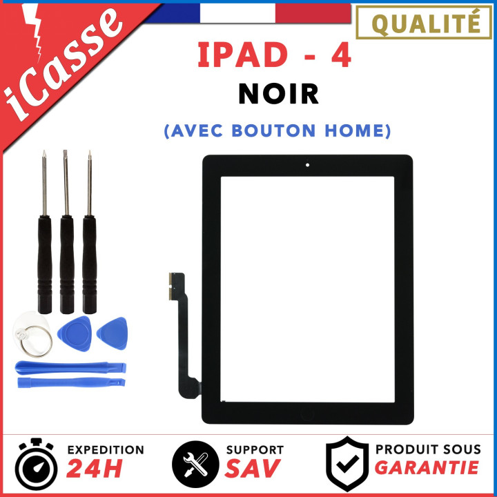 ECRAN VITRE TACTILE COMPLÈTE NOIRE POUR IPAD 3 NOIR + OUTILS