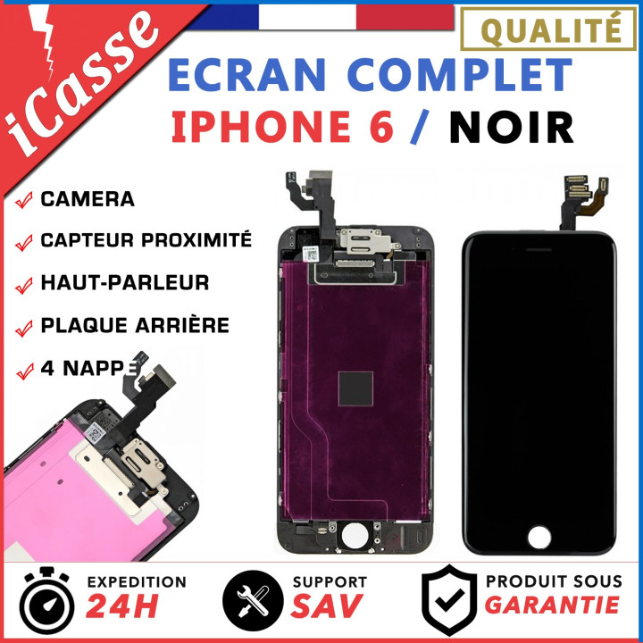 VITRE TACTILE + ECRAN LCD RETINA TOUT ASSEMBLÉ COMPLET POUR IPHONE 6 NOIR /BLANC