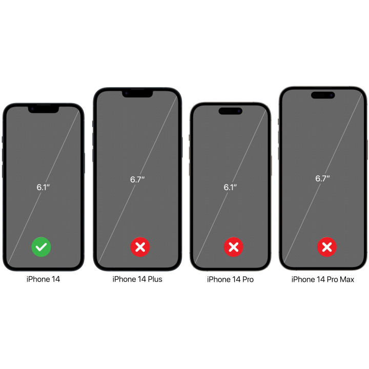INCELL SCREEN FOR IPHONE 14 TOUCH GLASS ON ASSEMBLED CHASSIS
