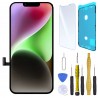 ECRAN INCELL POUR IPHONE 14 VITRE TACTILE SUR CHASSIS ASSEMBLE