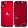 Chassis Arriere remplacement NU pour iPhone 14 Rouge - Coque nu + COLLE