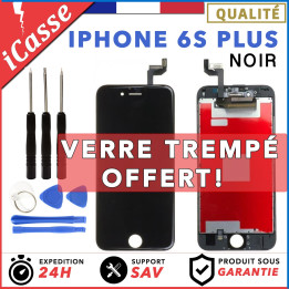 VITRE TACTILE + ECRAN LCD RETINA SUR CHASSIS POUR IPHONE 6S PLUS NOIR