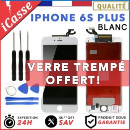 VITRE TACTILE + ECRAN LCD RETINA SUR CHASSIS POUR IPHONE 6S PLUS BLANC