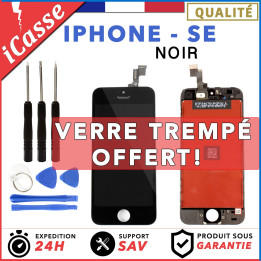 VITRE TACTILE + ECRAN LCD RETINA POUR IPHONE SE NOIR + OUTILS