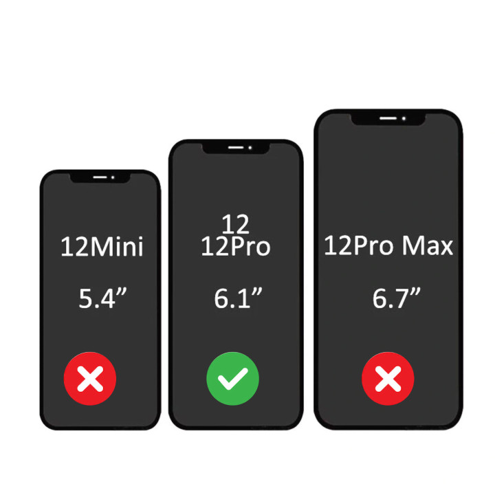 Écran OLED pour iPhone 12 et iPhone 12 Pro + joint + outils