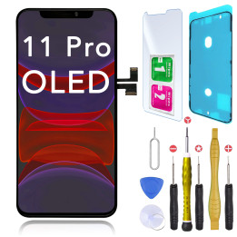 Écran OLED pour iPhone 11 Pro + joint + verre trempé + outils