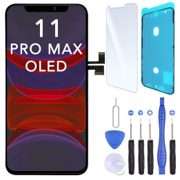 Écran OLED pour iPhone 11 Pro Max + joint + verre trempé + outils