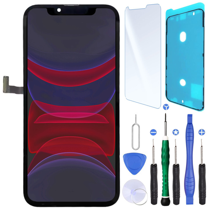 Écran OLED pour iPhone 12 Mini + joint + verre trempé + outils