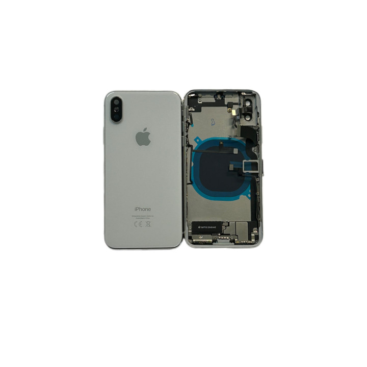 Châssis complet prémonté pour iPhone X Blanc + NFC + joint + outils