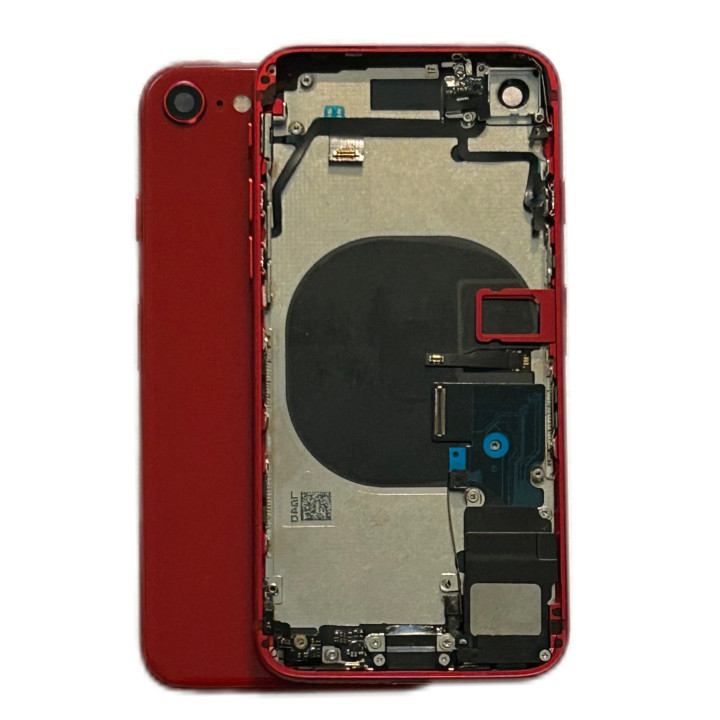 Châssis complet prémonté pour iPhone 8 Rouge + NFC + joint + outils