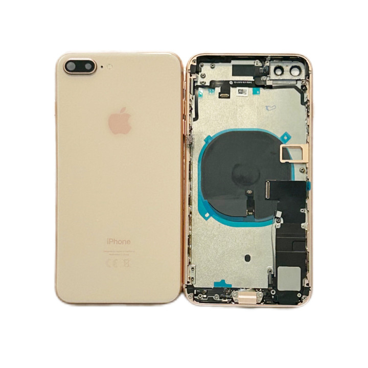 Châssis complet prémonté pour iPhone 8 Plus Or + NFC + joint + outils