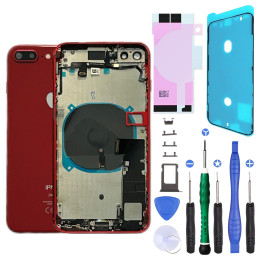 Châssis complet prémonté pour iPhone 8 Plus Rouge + NFC + joint + outils