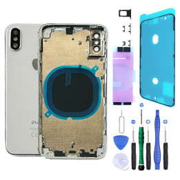 Châssis arrière NU pour iPhone XS Blanc + outils + joint