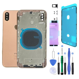 Châssis arrière NU pour iPhone XS Max Or + outils + joint