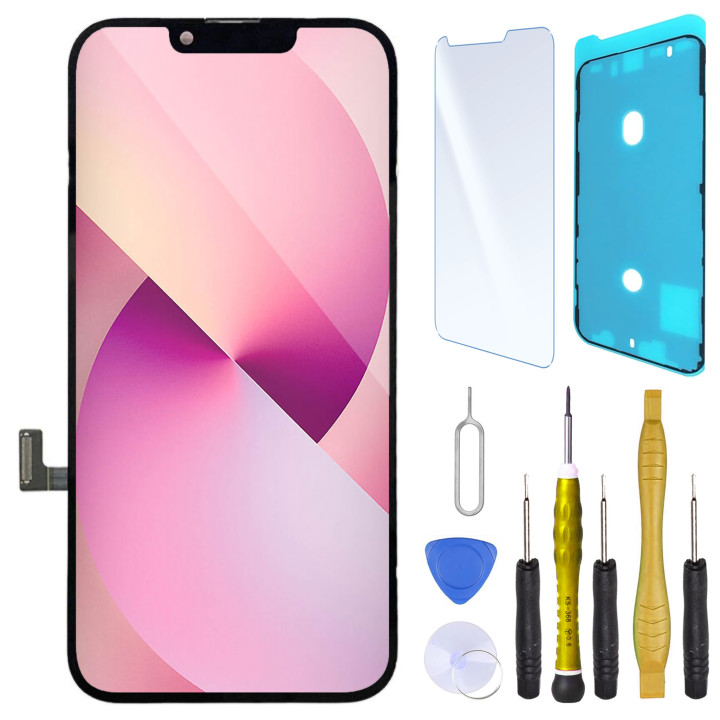 Écran InCell pour iPhone 13 Pro Max + joint + verre trempé + outils