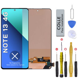Écran LCD pour Xiaomi Redmi Note 13 4G + outils + colle