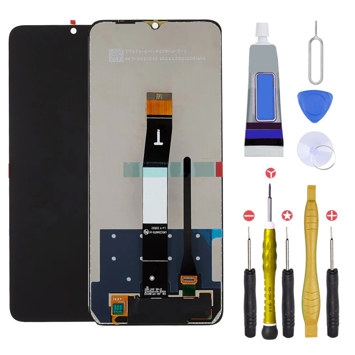 Écran LCD pour Xiaomi Redmi 12C + outils + colle