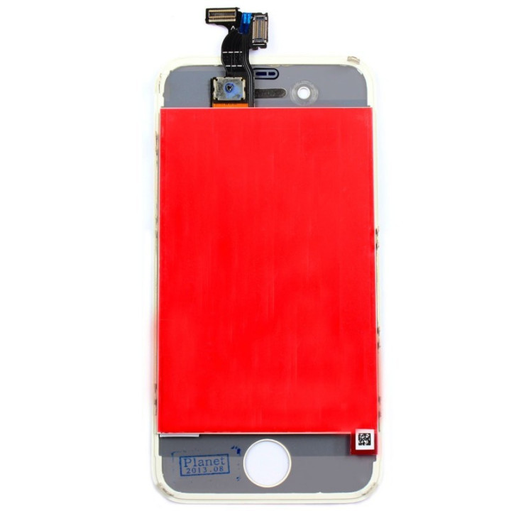 VITRE TACTILE + ECRAN LCD RETINA SUR CHASSIS IPHONE 4 BLANC + OUTILS