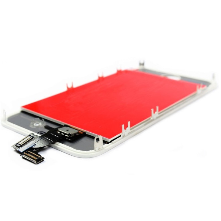 VITRE TACTILE + ECRAN LCD RETINA SUR CHASSIS IPHONE 4 BLANC + OUTILS
