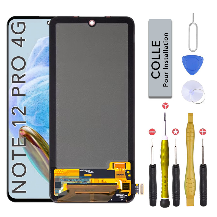 Écran LCD pour Xiaomi Redmi Note 12 Pro 4G + outils + colle
