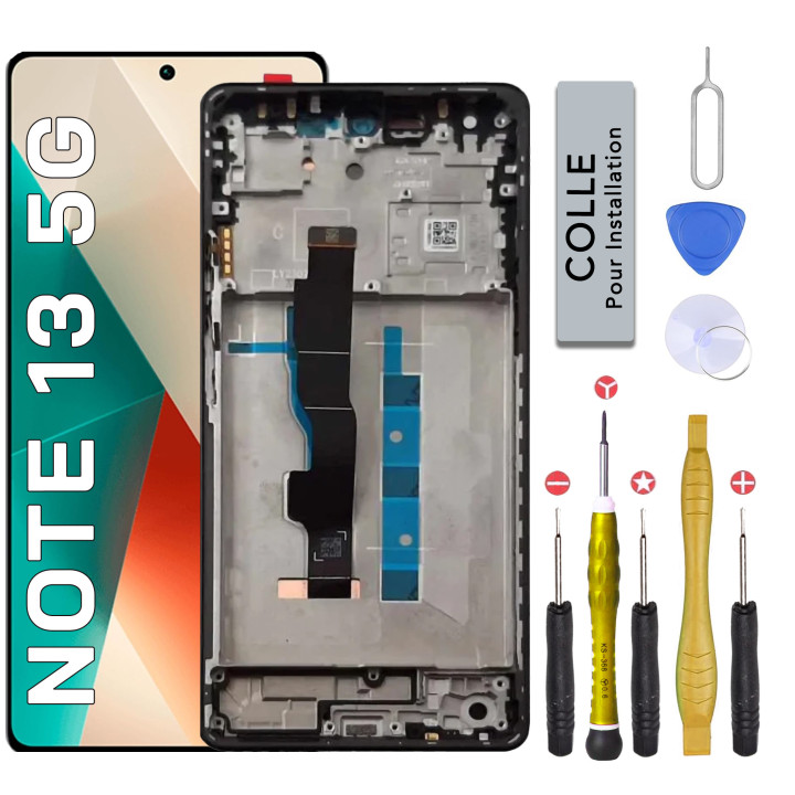 Écran complet pour Xiaomi Redmi Note 13 5G + outils + colle