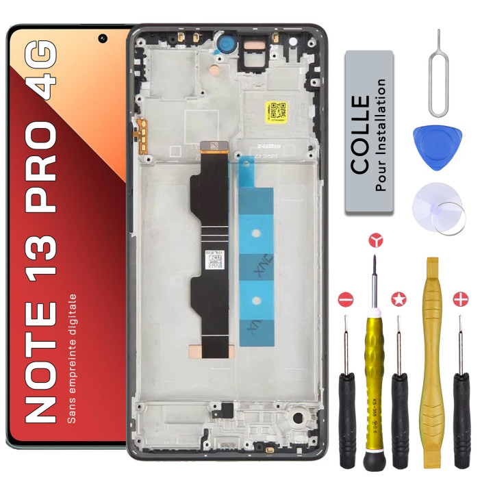 Écran complet pour Xiaomi Redmi Note 13 Pro 4G + outils + colle