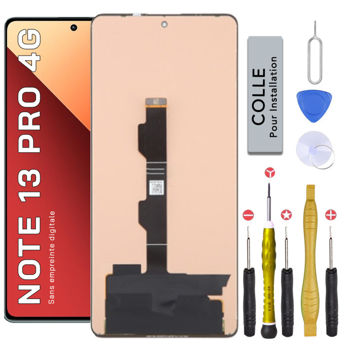 Écran LCD pour Xiaomi Redmi Note 13 Pro 4G + outils + colle