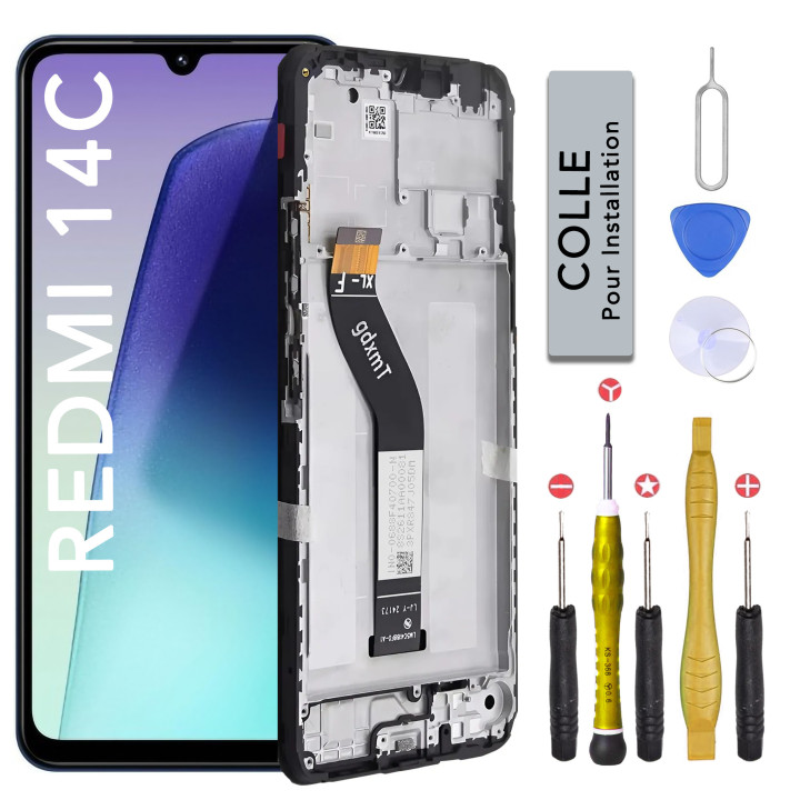 Écran complet pour Xiaomi Redmi 14C + outils + colle