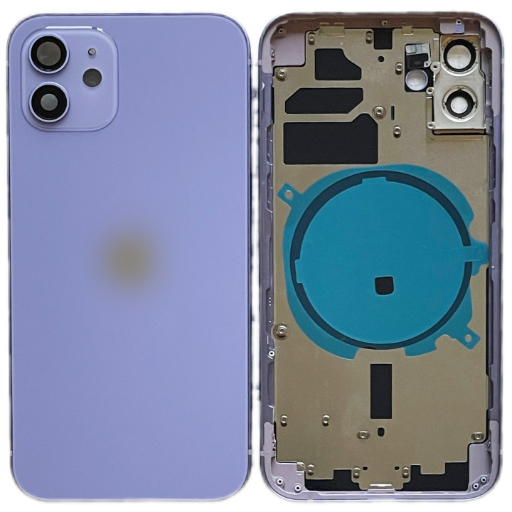 Châssis arrière NU pour iPhone 12 Mini Violet + outils + joint