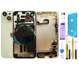 Châssis complet prémonté pour iPhone 14 Blanc + NFC + joint + outils