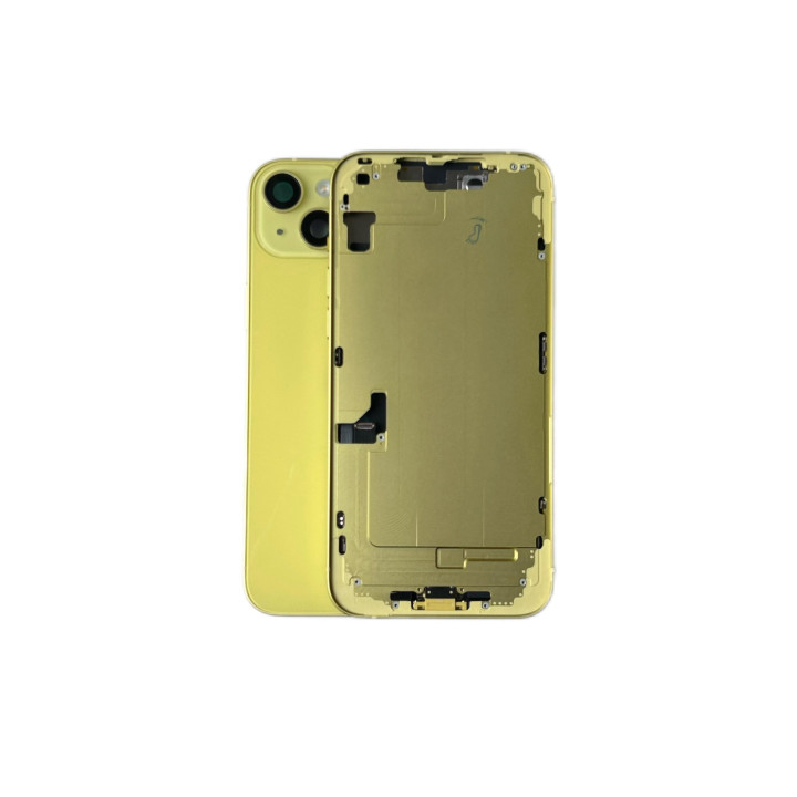 Châssis complet prémonté pour iPhone 14 Plus Jaune + NFC + joint + outils