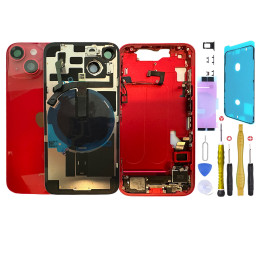 Châssis complet prémonté pour iPhone 14 Plus Rouge + NFC + joint + outils