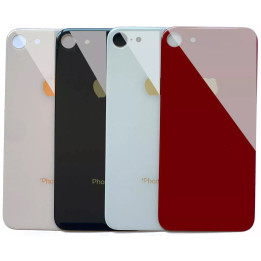Vitre arrière pour iPhone SE 2022 Rouge